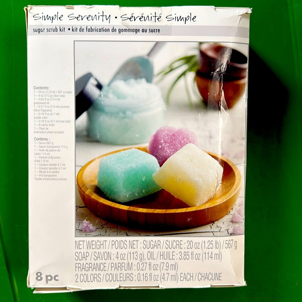 Sugar scrub kit- simple serenity (Michael’s store) home aesthetic